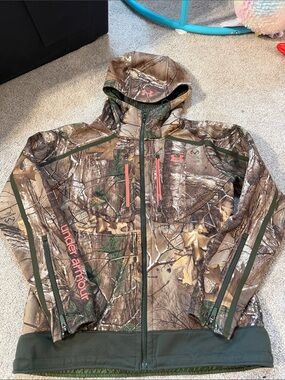 Under Armour Realtree Camo Full-Zip Hoodie with Pink Accents